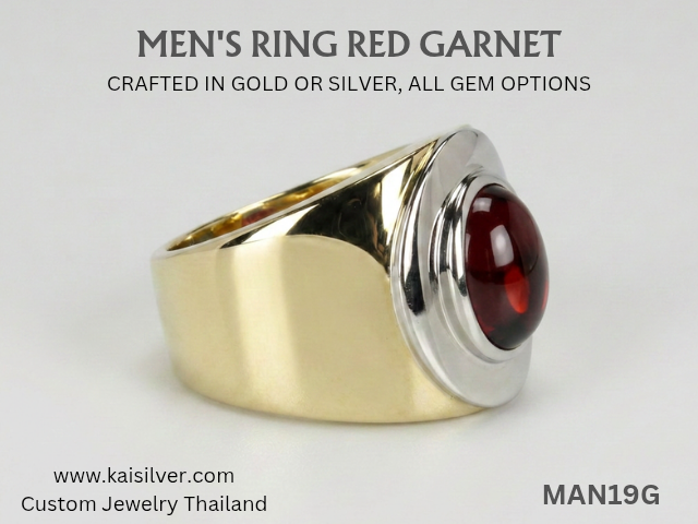 garnet ring made to order