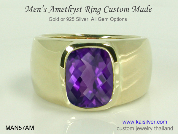 men's rings gold silver custom 