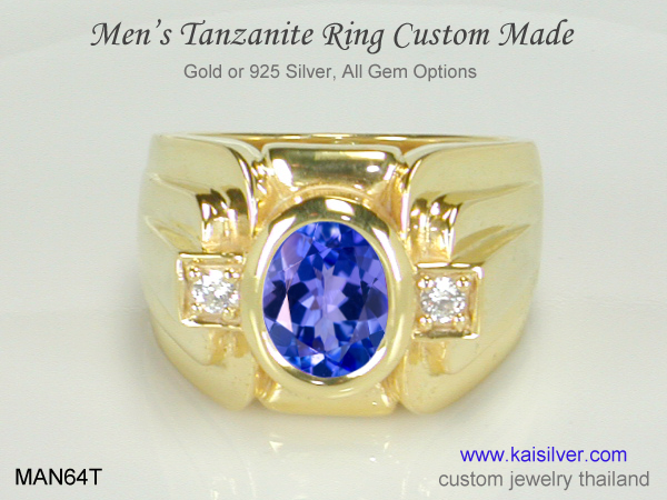 diamond tanzanite rings