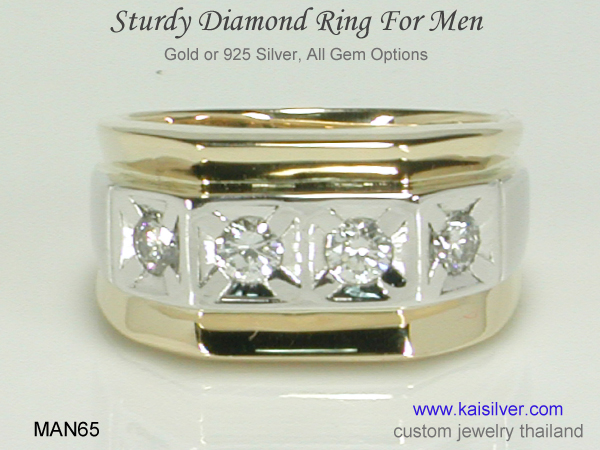men's diamond band ring
