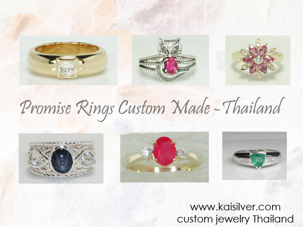 silver or gold promise ring