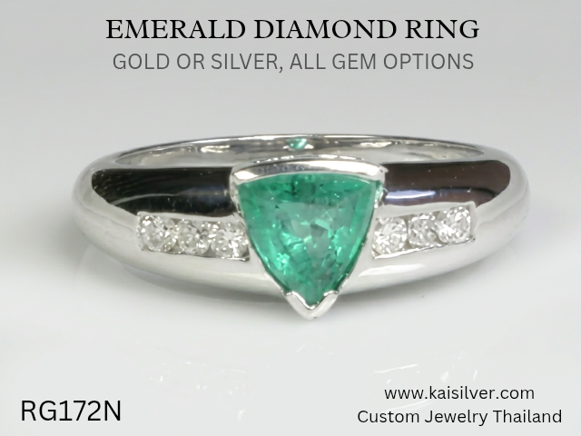 emerald gold ring