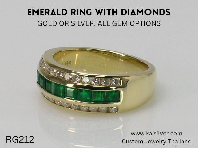 emerald diamond ring