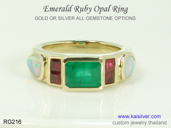 emerald ruby ring