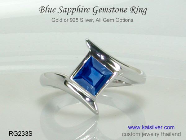 blue sapphire ring